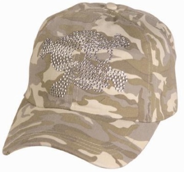 Khaki camouflage cap